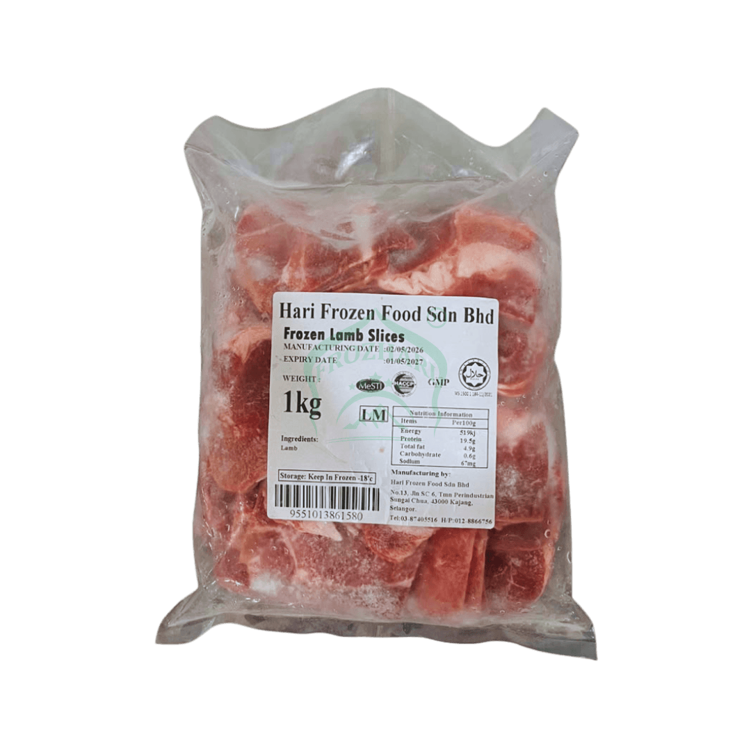 1KG FROZEN LAMB SLICES